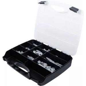 Set contragreutati pentru roti din otel, dimensiuni 5 - 45gr, material Zinc, 320 piese, BGS 9425 - Img 4