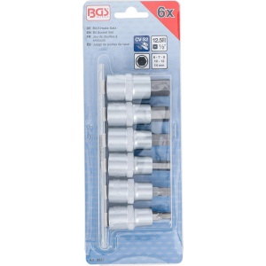 Set cu biti Imbus 6-14mm, antrenare cu tubulara 1/2", BGS 8887 - Img 3