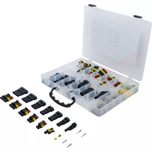 Set cuple electrice pentru auto Superseal 1.5, 350 piese, BGS 9634 - Img 1