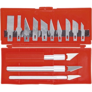 Set cuttere si razuitoare cu lame in diferite forme, 16 piese, BGS DIY 50613 - Img 2