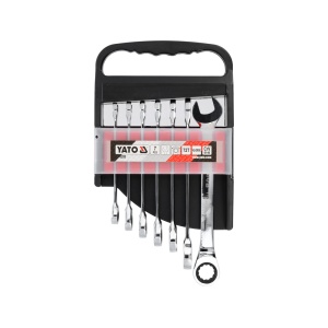 Set de chei combinate cu clichet 10-19 mm, 7 piese, Yato YT-0208