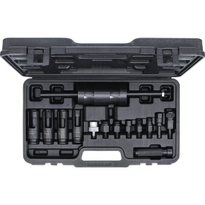 Set extractoare pentru injectoare cu ciocan inertial si articulatie de impact + adaptoare, 14 piese, BGS DIY 67307 - Img 5