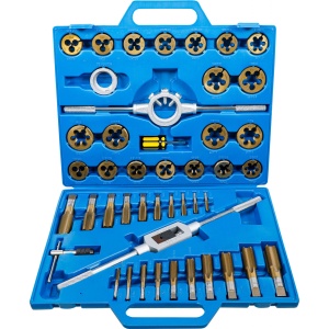 Set filiere si tarozi M6-M24, Tungsten Steel (Titanate), BGS 1899