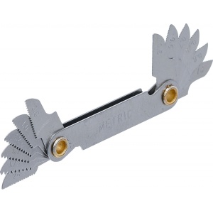 Set lere pentru filete metric 0,5 - 1,75 mm, 12 lame, BGS 71039-12