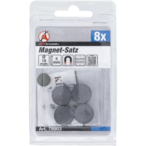 Set magneţi | Ceramica | Ø 18 mm | 8 piese, BGS DIY 79903 - Img 2