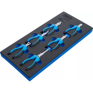 Set miniclesti si patenti combinati asezati in suport pentru dotare sertar, dimensiune 1/3, 6-piese, BGS 4024 - Img 2