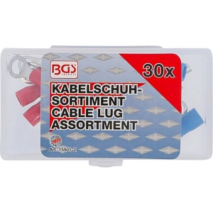 Set papuci pentru cabluri electrice, 30 piese, BGS 15501-2 - Img 3