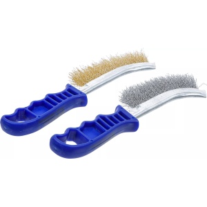 Set perii de sârma din oţel şi alama, 260 mm, 2 piese, BGS 71033 - Img 2
