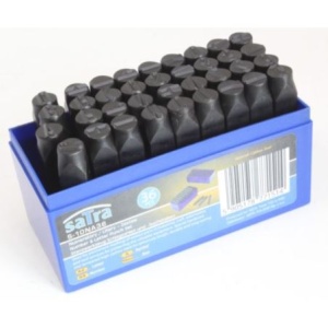 Set poansoane numere și litere 10mm x 36 buc, Satra S-10NA36