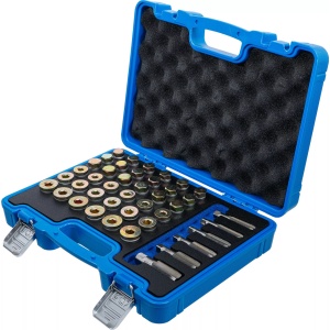 Set reparatii filete pentru bai de ulei + busoane: M13x1.25, M13x1.5, M15x1.5, M17x1.5, M20x1.5, M22x1.5, BGS 123 - Img 2