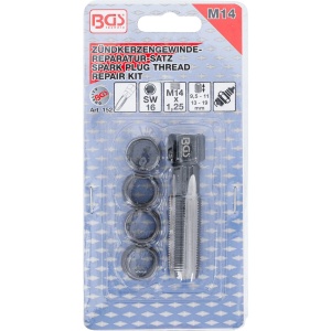 Set reparatii filete pentru bujii M14 x 1.25 mm, 5 piese, BGS 152 - Img 4