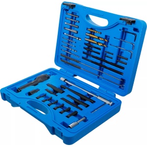 Set scule extractoare pentru bujii incandescente şi reparatii filete, M10 x 1 - M8 x 1.0, 41 piese, BGS 9565 - Img 3