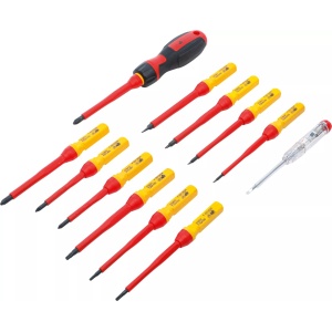 Set şurubelniţe VDE cu capete interschimbabile, 13 piese, BGS 35814 - Img 3