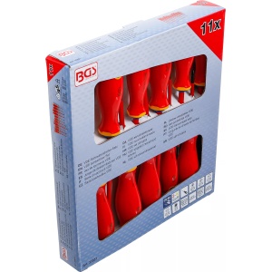 Set surubelnițe VDE cu vârf extra subțire 11 buc., BGS 35851 - Img 1