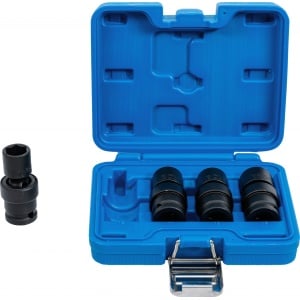Set tubulare de impact cu articulatie sferica 16 - 17 - 18 - 19 mm, antrenare 1/2", 4 piese, BGS 5200