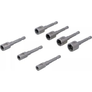 Set tubulare extractoare de suruburi si piulite deteriorate pentru mașini de găurit, 7 piese, BGS 74562