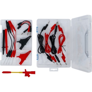 Sortiment accesorii cabluri de măsurare şi vârfuri de testare pentru multimetru, 15 piese, BGS 74511 - Img 4