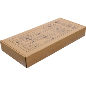 Suport organizator pentru cărucior 1/3: Set chei cu clichet reversibil | extensibil, articulat | 6,3 mm (1/4") - 10 mm (3/8") - 12,5 mm (1/2") | 17 piese, BGS 4798 - Img 3