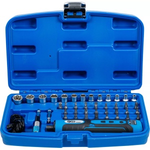 Şurubelniţa cu acumulator, inclusiv set biţi şi chei tubulare, 41 piese, BGS 70209 - Img 7