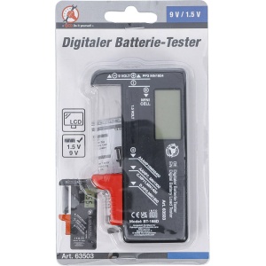 Tester digital baterie, 1,5 V / 9 V, BGS DIY 63503 - Img 5