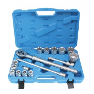 Trusa cu tubulare 19 - 50 mm, antrenare 3/4", 16 piese, Satra S-34166SH