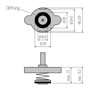 Adaptor nr. 4 din trusa 8027/8098 pentru verificare pierderi in sistemul de racire la Toyota, Mazda, Honda si alte modele, BGS 8027-4 - Img 4