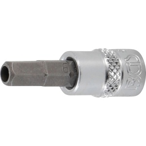 Bit Inbus 6 mm cu gaura pe tubulara 1/4" (6,3 mm), BGS 5156-6