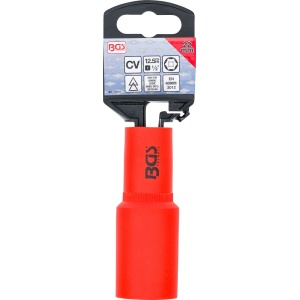 Cap cheie tubulara de impact VDE hexagon, 12,5 mm (1/2"), 22 mm, BGS 72072 - Img 3