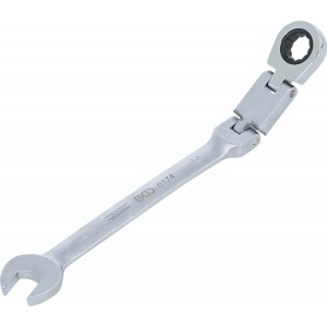 Cheie combinata cu clichet 14 mm dublu articulata, BGS 6174 - Img 1