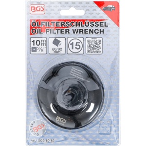 Cheie pentru filtru de ulei 80/82 mm x P15, BGS 1039-80-82 - Img 4