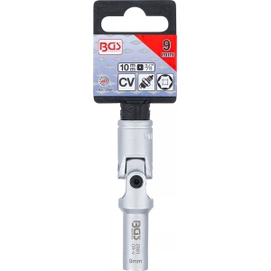 Cheie tubulara 9 mm articulata pentru bujii incandescente, actionare 10 mm (3/8"), BGS 2981 - Img 5
