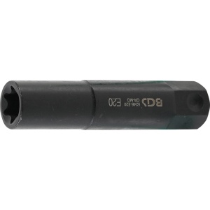 Cheie tubulara de impact Profil E20, lungime100 mm, antrenare hexagon 22 mm, BGS 5246-E20
