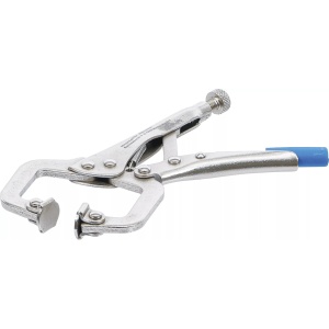 Cleste autoblocant pentru tinichigerie,extra scurt, lungime110 mm, BGS 507 - Img 2