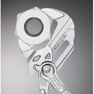 Cleste cu laturi de strângere parelele, cromat, lungime 180 mm, Knipex 8603180 - Img 7