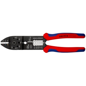 Cleste de sertizat 0,5 – 6,0 mm², manşoane multicomponent, lungime 230 mm, Knipex 9721215 - Img 3