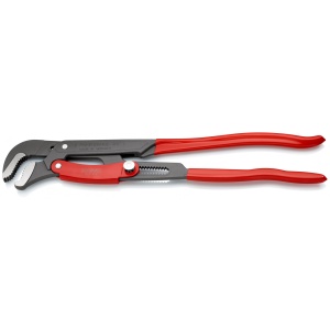 Cleste pentru tevi cu falci incovoiate cu reglare rapida, manere acoperite cu plastic, lungime 560 mm, Knipex 8361020 - Img 3