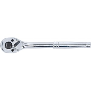 Clichet reversibil, Integral din oţel, cu dantura fina, 3-in-1, 6,3 mm (1/4") / 10 mm (3/8") / 12,5 mm (1/2"), BGS DIY 71015 - Img 3