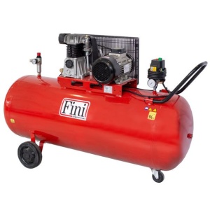 Compresor de aer cu piston, butelie 270 litri, presiune max.10 bari, alimentare 380 V, putere 3 KW, Fini MK103-270-4 - Img 2