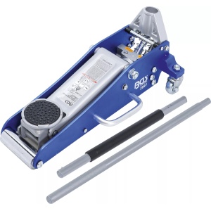 Cric crocodil cu sarcina max.1.5 tone, constructie Aluminiu-Otel, cursa dubla la ridicare, greutate 15.5Kg, BGS 2897 - Img 1
