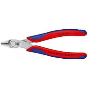 Electronic Super Knips® XL Sfic de precizie Ø 0,2 – 2,1 mm, manşoane multicomponent, lungime 140 mm, Knipex 7803140 - Img 1