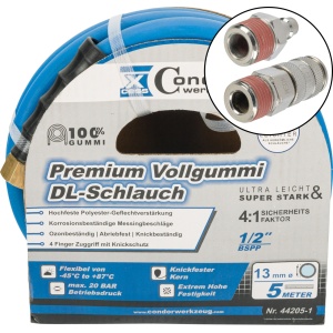 Furtun DL ø13mmx5m, cauciuc solid de calitate superioară, cuplare rapidă, Condor 44205-2