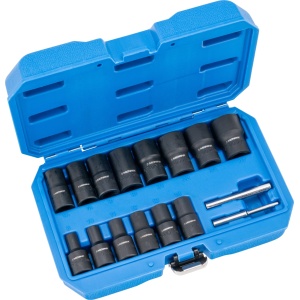 Inserții speciale profil cu canelură spirală, 16 bucăți, 1/4+1/2", 8-27 mm, Condor 72115 - Img 2