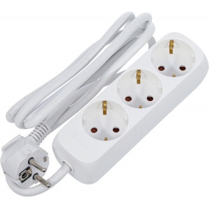 Prelungitor cu 3 prize, lungime cablu 1,4 m, 3 x 1,5 mm², BGS 3368