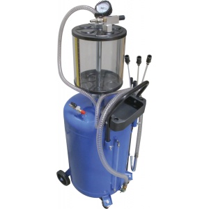 Recuperator de ulei prin absortie capacitate rezervor 70 Litri, golire cu actionare pneumatica, BGS 8545 - Img 1