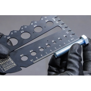 Şabloane determinare filete Metric, M3 - M20 / 0,5 - 13,00 mm, BGS 74247 - Img 4