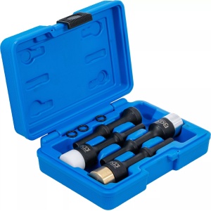 Set 4 dornuri pentru dalta pneumatica cu capete din materiale diferite : Teflon, Aluminiu, Cupru, BGS 9002 - Img 3