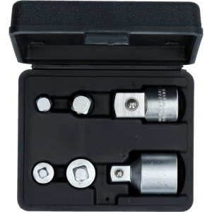 Set adaptoare, 6 piese, 1/4" + 3/8" + 1/2" + 3/4", Brilliant Tools BT024006 - Img 2