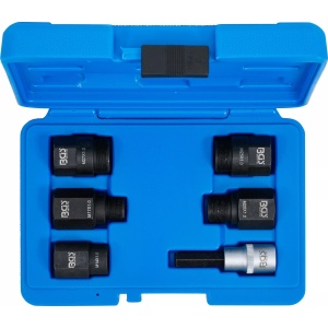 Set adaptoare pentru demontat injectoare cu filet interior M14x1.0, M17x1.0, M20x1.0, M25x1.0, M27x1.0mm, BGS 7771 - Img 3