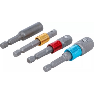 Set adaptoare pentru maşini de gaurit, antrenare 6,3 mm (1/4"), 10 mm (3/8"), 12,5 mm (1/2"), hexagon interior 6,3 mm (1/4") 4 piese, DIY 20814 - Img 3