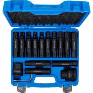 Set biţi de impact pentru camioane | 20 mm (3/4") + 25 mm (1") | 16 piese, BGS 5246 - Img 4